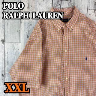 ポロラルフローレン(POLO RALPH LAUREN)のポロラルフローレン 半袖シャツ チェック ゆるだぼ オーバーサイズ XXL(シャツ)