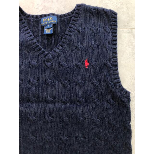 POLO RALPH LAUREN(ポロラルフローレン)のラルフローレン  ニットベスト 120 キッズ/ベビー/マタニティのキッズ服男の子用(90cm~)(ニット)の商品写真