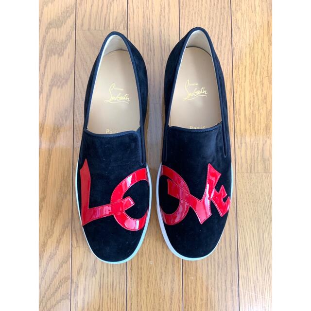 【本物保証】 超美品 クリスチャン ルブタン Christian Louboutin ルイスジュニアスパイク スニーカー スタッズ レザー カラフル 40 メンズ