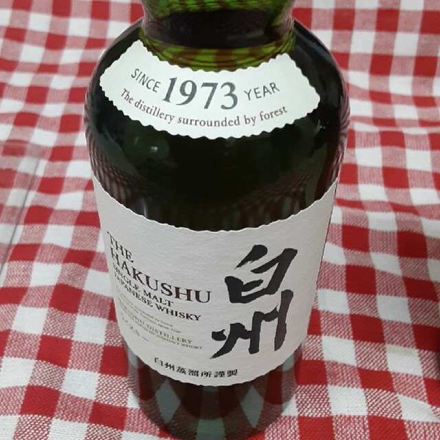 サントリー(サントリー)のサントリー　シングルモルトウイスキー　山崎　白州　180ml 2本セット 食品/飲料/酒の酒(ウイスキー)の商品写真