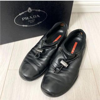 プラダ(PRADA)のPRADA プラダ　23.5 ブラック　おしゃれシューズ　スニーカー　パンプス(スニーカー)