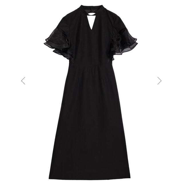 Ameri VINTAGE(アメリヴィンテージ)のBACK OPEN FLARE DRESS レディースのワンピース(ロングワンピース/マキシワンピース)の商品写真