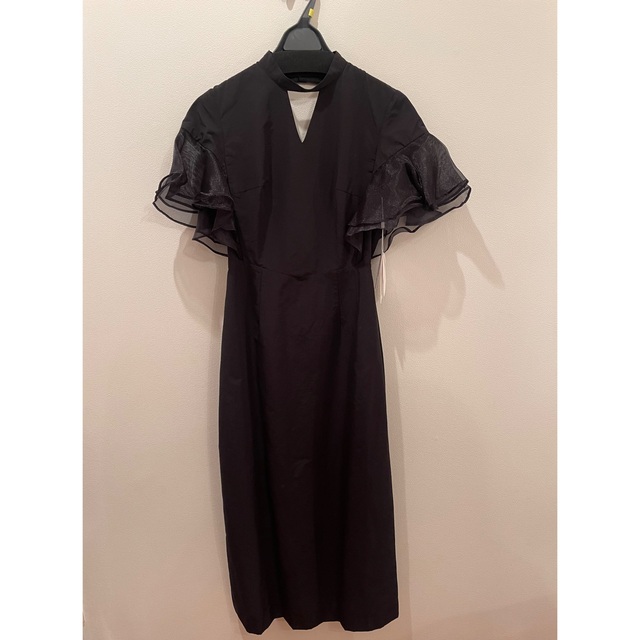 Ameri VINTAGE(アメリヴィンテージ)のBACK OPEN FLARE DRESS レディースのワンピース(ロングワンピース/マキシワンピース)の商品写真