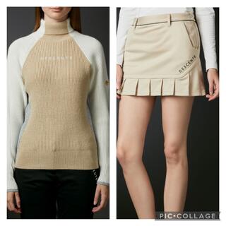 デサント(DESCENTE)のDESCENTE   ロゴセーター & 裾プリーツスカート(ウエア)