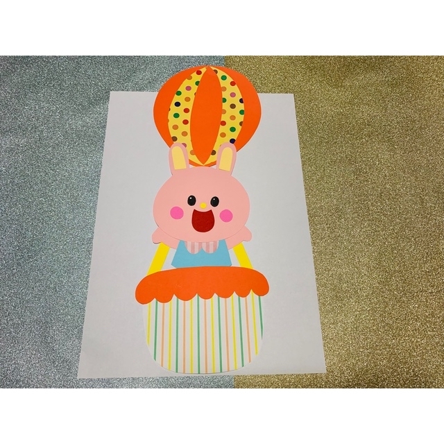 壁面飾り 動物 気球 花 幼稚園 保育園 花 鳥 ハンドメイドの素材/材料(型紙/パターン)の商品写真