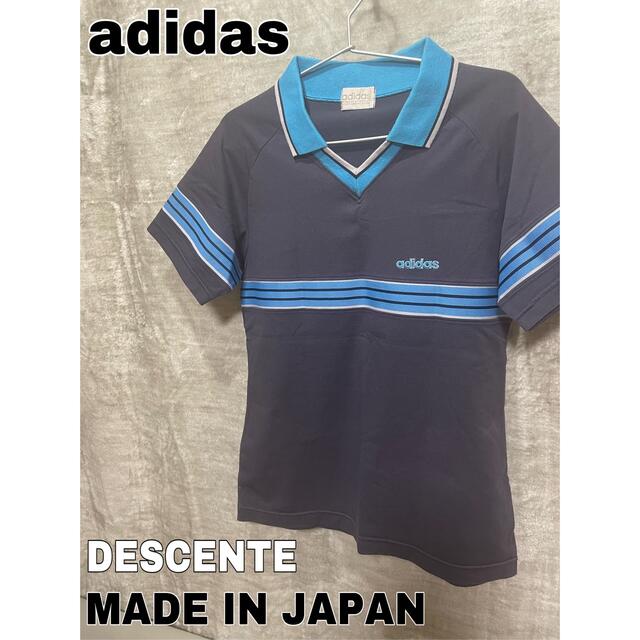 adidas/アディダス ポロシャツ MADE IN JAPAN デサント