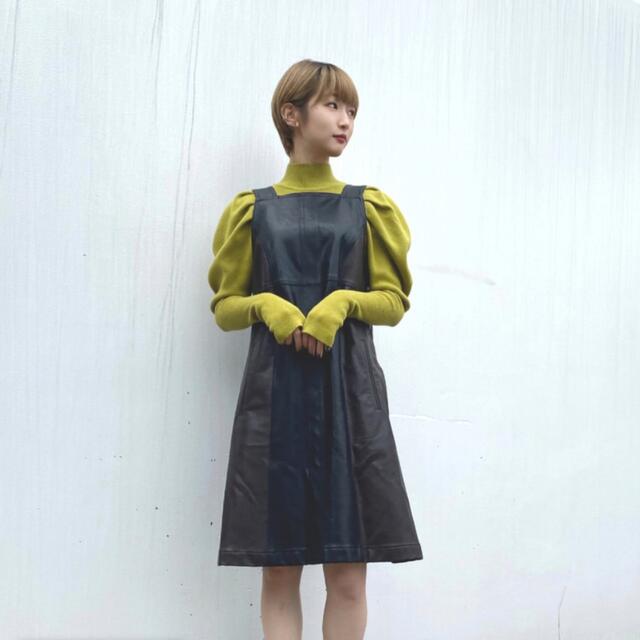 【INella(イネラ)】バイカラーミニジャンパースカート