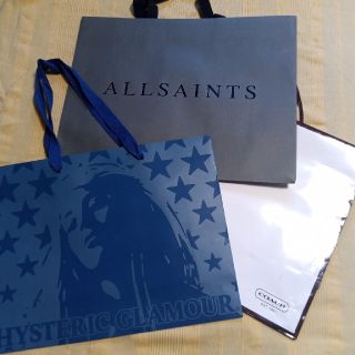 ヒステリックグラマー(HYSTERIC GLAMOUR)の♥お値下げ!ヒステリックグラマー&ALLSAINTS&COACH 3枚+おまけ♥(ショップ袋)