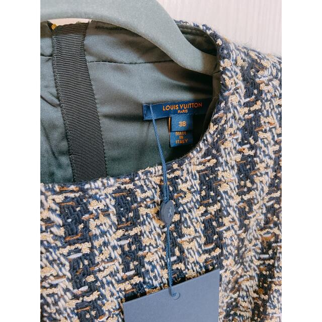 LOUIS VUITTON(ルイヴィトン)の【S様限定】LOUIS VUITTON 大人気♡ツイードミニワンピース レディースのワンピース(ミニワンピース)の商品写真