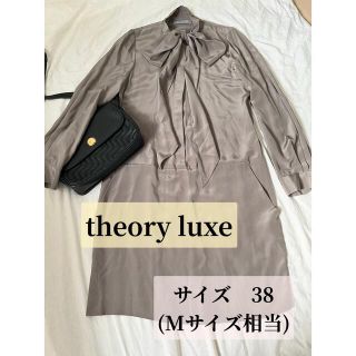 セオリーリュクス(Theory luxe)の【シルク100%】theory luxe セオリーリュクス　ワンピース　38 M(ひざ丈ワンピース)