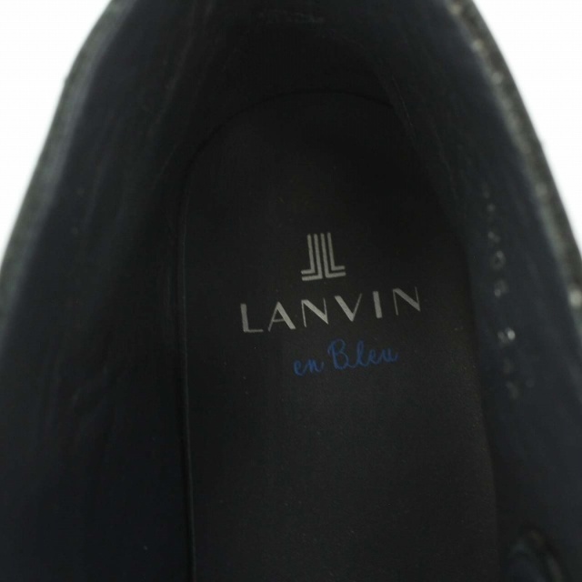 LANVIN en Bleu(ランバンオンブルー)のランバンオンブルー ミドルカット レースアップシューズ レザー 24.5cm 黒 メンズの靴/シューズ(ブーツ)の商品写真