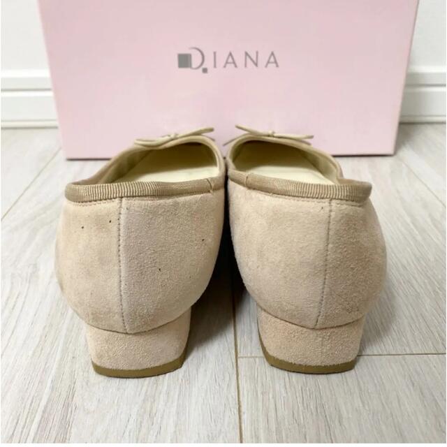 DIANA(ダイアナ)のDIANA ダイアナ　23.5 日本製　ベージュ　ラメ　パンプス　スエード レディースの靴/シューズ(ハイヒール/パンプス)の商品写真