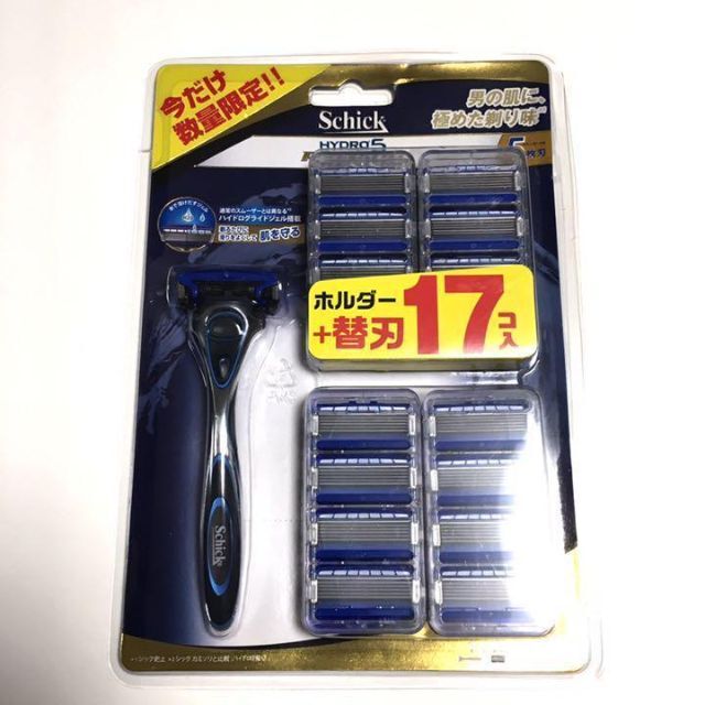 【未使用品】Schick シックハイドロ5 プレミアム 替刃17個 ジェル付 メンズのメンズ その他(その他)の商品写真