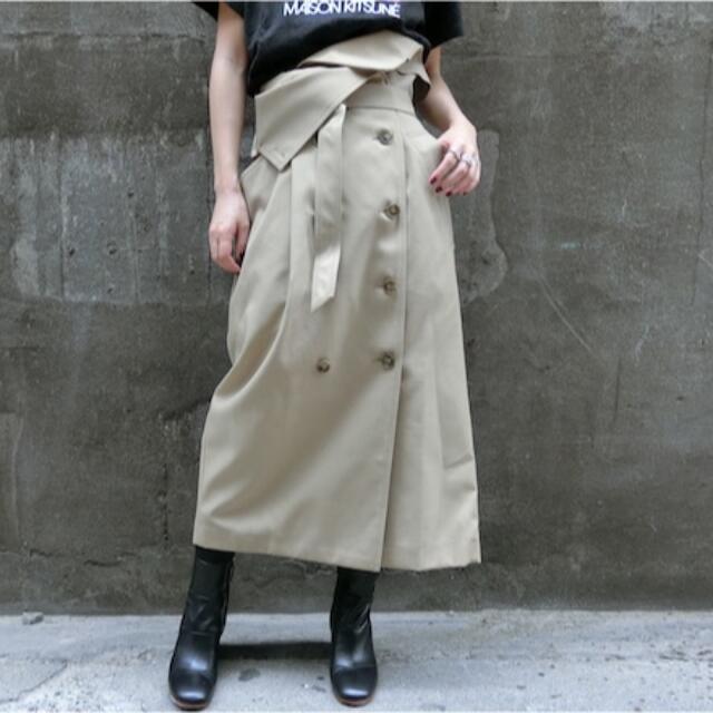 ENFOLD トレンチスカート - ロングスカート