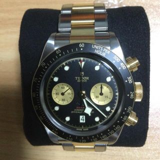 チュードル(Tudor)の定価111万円超　即完売　美品チューダー　ブラックベイ クロノ S&Gデイトナ　(腕時計(アナログ))