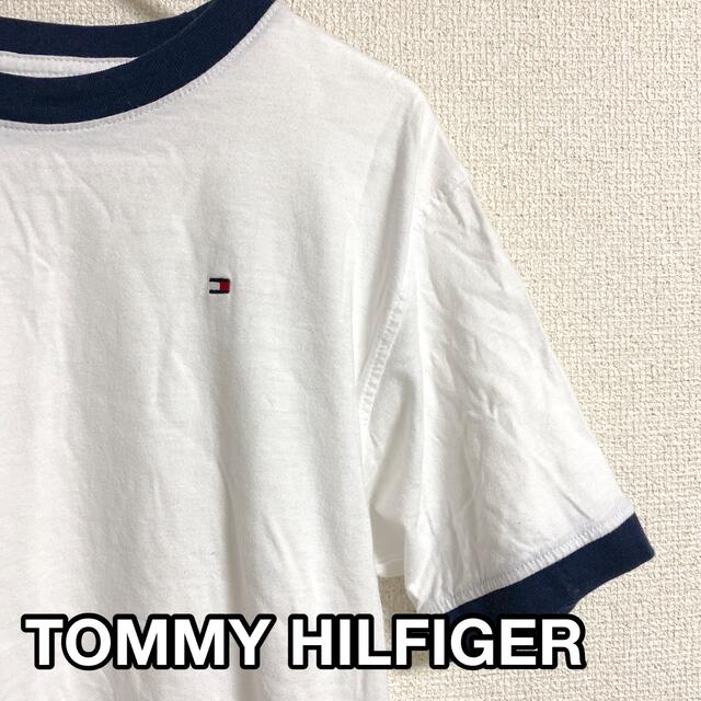 TOMMY HILFIGER(トミーヒルフィガー)のTOMMY HILFIGER トミー　ワンポイント　Tシャツ　US古着　古着 キッズ/ベビー/マタニティのキッズ服男の子用(90cm~)(Tシャツ/カットソー)の商品写真