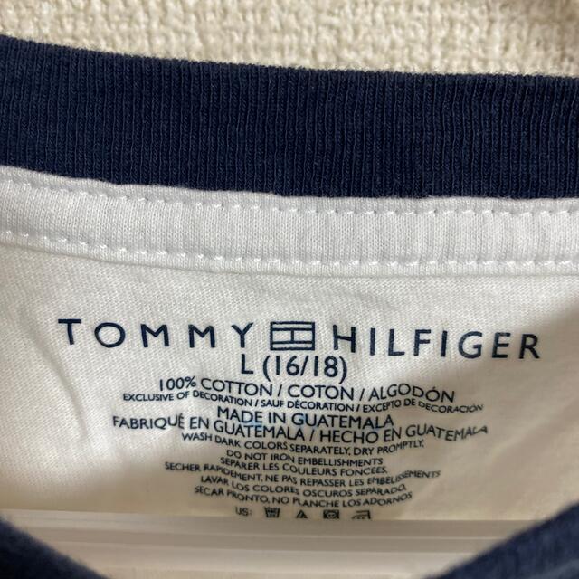 TOMMY HILFIGER(トミーヒルフィガー)のTOMMY HILFIGER トミー　ワンポイント　Tシャツ　US古着　古着 キッズ/ベビー/マタニティのキッズ服男の子用(90cm~)(Tシャツ/カットソー)の商品写真