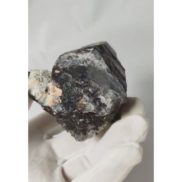 モリオン原石　黒水晶　チベット産　母岩　パワーストーン　天然石　鉱物　295g 3