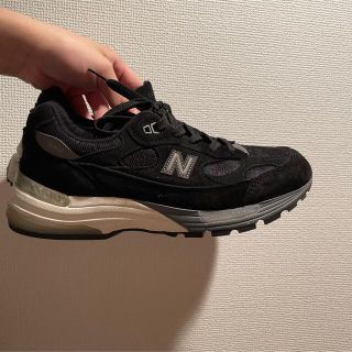 new balance 992 ブラック スニーカー 22.5cm