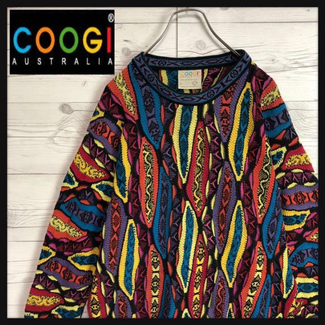 訳ありセール coogi クージー 立体 編込み 3Dニット 即完売モデル