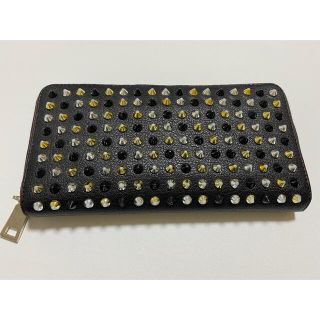 メンズ長財布 黒 赤(長財布)