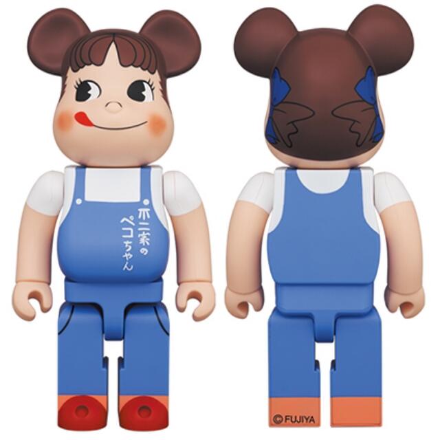 数量限定 不二家 ペコちゃんThe overalls girl 400% ベア