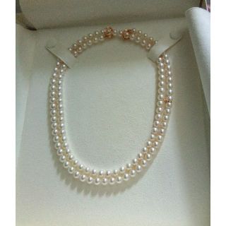 ミキモト(MIKIMOTO)の中古品♪週末大幅値下げミキモトK18WG インフィニティオペラ パールネックレス(ネックレス)