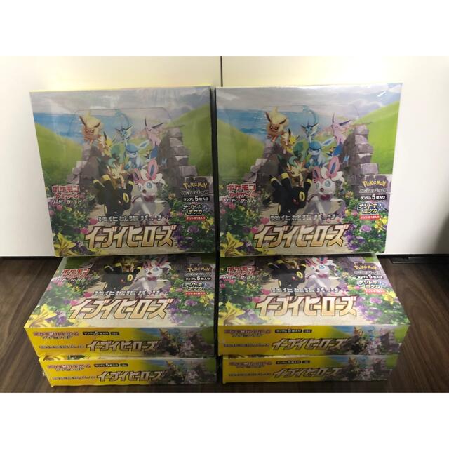 ポケモンカード:イーブイヒーローズ:6box