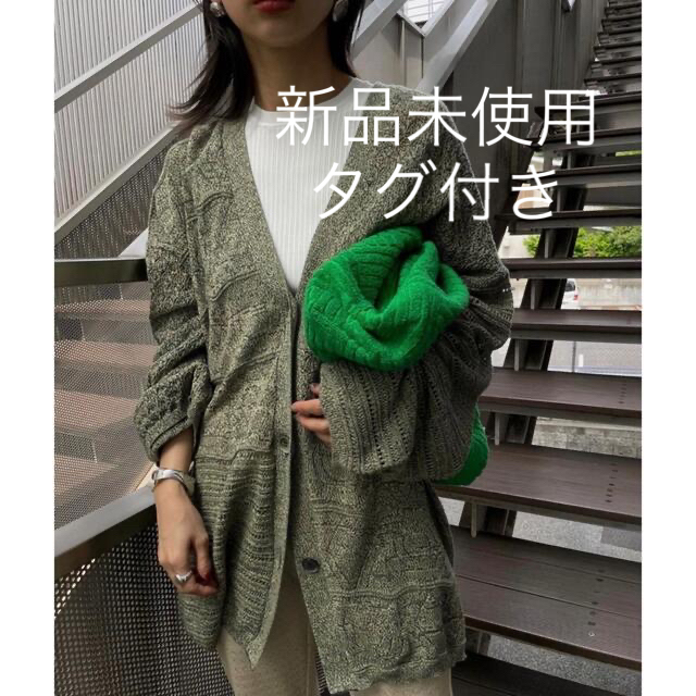 トップス新品タグ付★2WAY SWITCH CARDIGAN グリーン