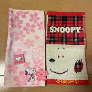 スヌーピー(SNOOPY)の新品未使用【SNOOPY】ミニタオル／ハンドタオル／ハンカチ(ハンカチ)