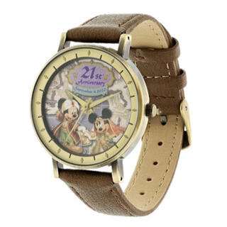 ディズニー(Disney)の【新品未使用】ウォッチ 時計 ディズニーシー21周年 ミッキー ミニー(キャラクターグッズ)
