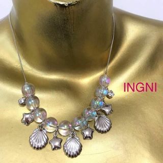 イング(INGNI)の【0480】INGNI 貝殻 星 ネックレス F シルバー(ネックレス)