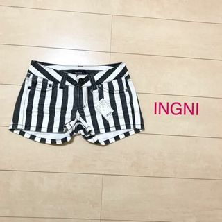 イング(INGNI)の【0432】INGNI ストライプ ショートパンツ XS(ショートパンツ)