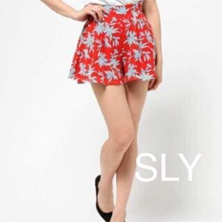 スライ(SLY)の【0228】SLY 花柄 キュロット スカート 0(キュロット)