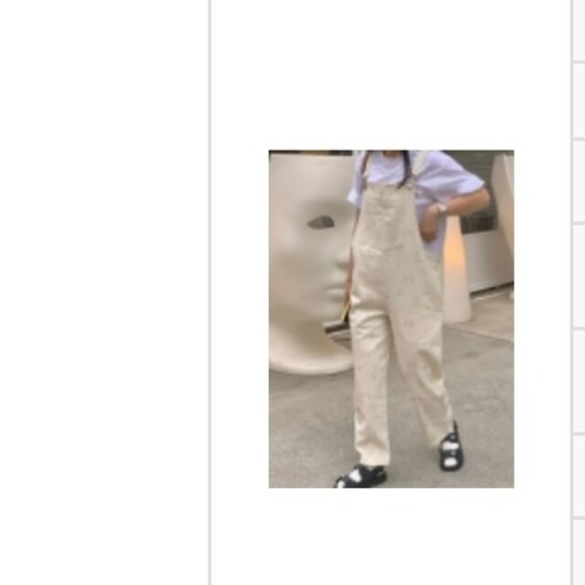 dholic(ディーホリック)のdholic samoyed クリーミー　オーバーオール レディースのパンツ(サロペット/オーバーオール)の商品写真