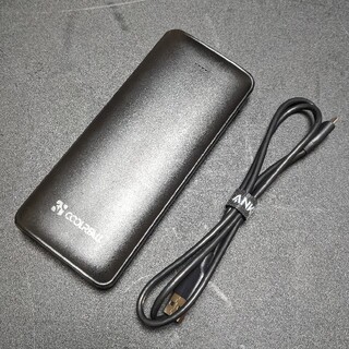 【使用品】Coolreall モバイルバッテリー／Anker USBケーブル(バッテリー/充電器)