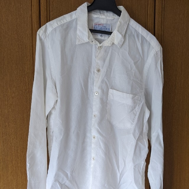nanamica(ナナミカ)のnanamica　長袖シャツ　白色　ホワイト　Lサイズ 日本製　ナナミカ メンズのトップス(シャツ)の商品写真