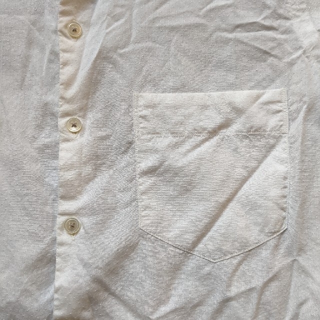 nanamica(ナナミカ)のnanamica　長袖シャツ　白色　ホワイト　Lサイズ 日本製　ナナミカ メンズのトップス(シャツ)の商品写真