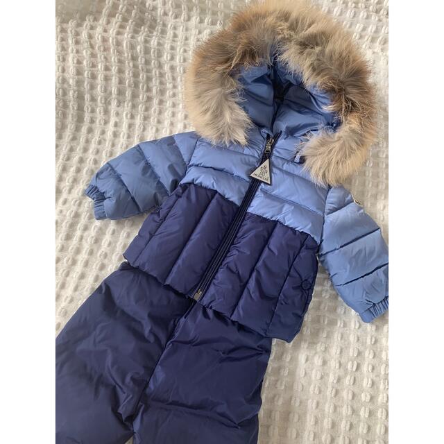 ベビー服(~85cm)Moncler ベビー3-6ヶ月 ダウンセット　スキーウエア