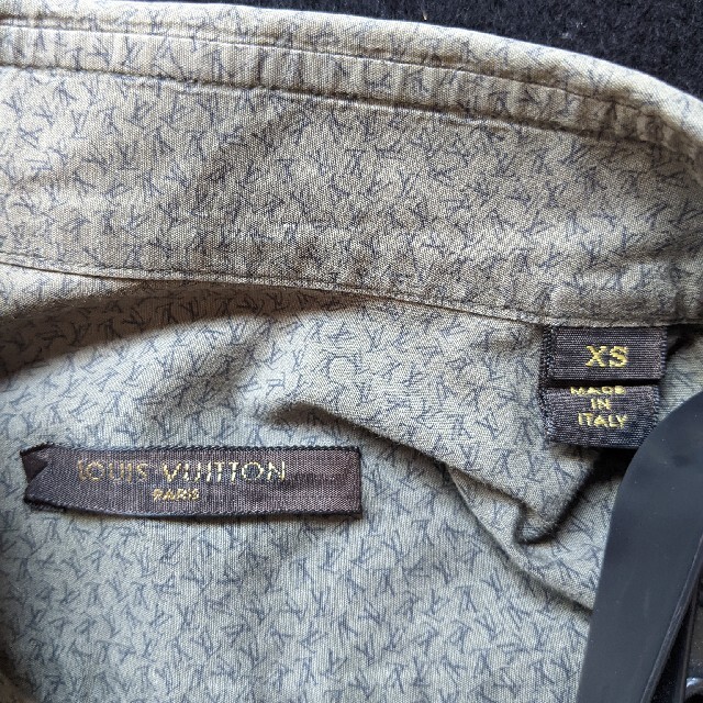 ルイヴィトン 長袖シャツ カーキ 総柄 LV XS LOUIS VUITTON | tspea.org
