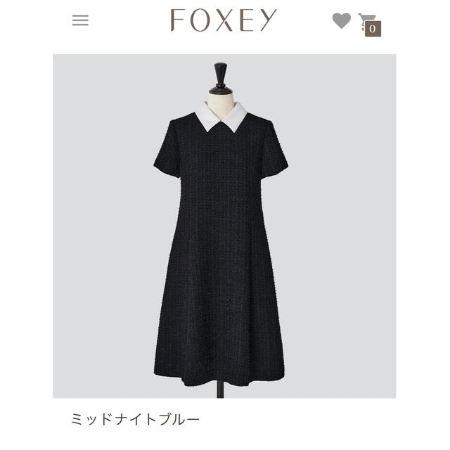 FOXEY ツィードワンピース