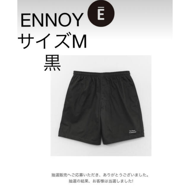 パンツennoy Cotton Easy Shorts エンノイ ショーツ ブラック