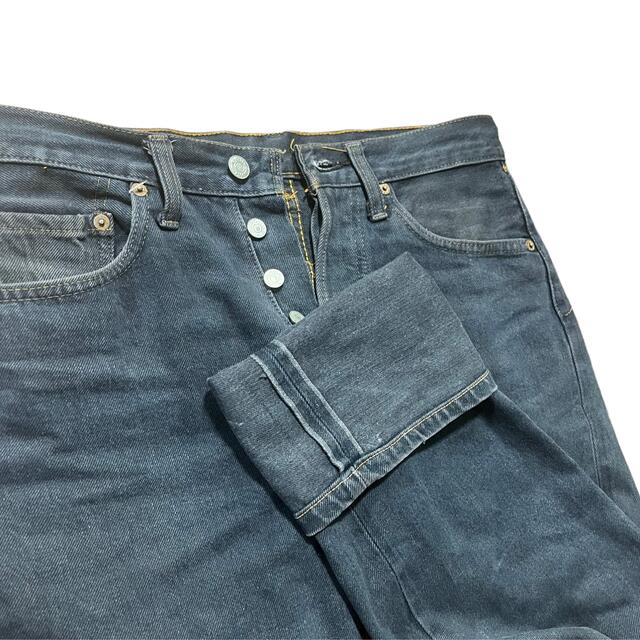 1980's Levi's 501 赤耳付き ブラック 内股シングル 黒カン