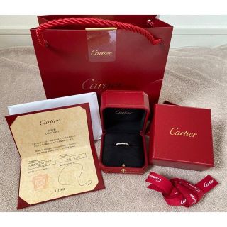 カルティエ(Cartier)の希少55サイズ　マイヨン パンテール（ダイヤモンド入）(リング(指輪))