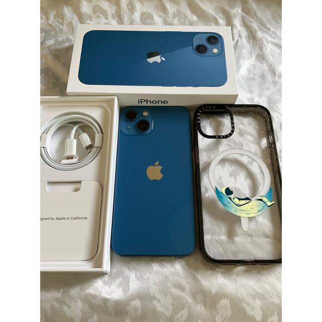 SIMフリー　美品iPhone13 256GB ブルー　MLNM3J/A