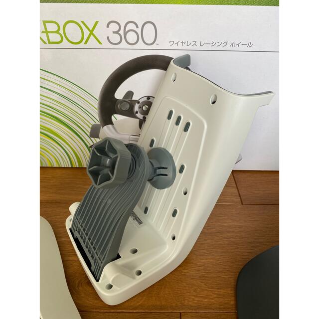 Xbox360(エックスボックス360)のワイヤレスレーシングホイール Xbox360 ※電池ありません エンタメ/ホビーのゲームソフト/ゲーム機本体(その他)の商品写真