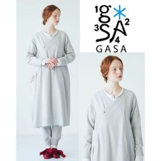 ミナペルホネン(mina perhonen)の未使用ガサGASA*ほぐれるカシュクールワンピ/羽織/コート(ロングワンピース/マキシワンピース)