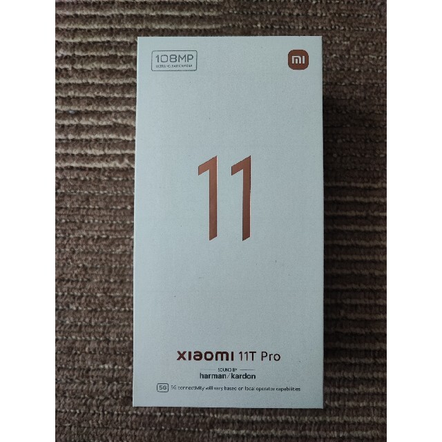 xiaomi　11T Pro ムーンライトホワイト　ガラスフィルム付きスマートフォン/携帯電話