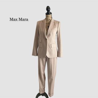 マックスマーラ(Max Mara)のMax Mara マックスマーラ スーツ ベージュ系 パンツスーツ(スーツ)