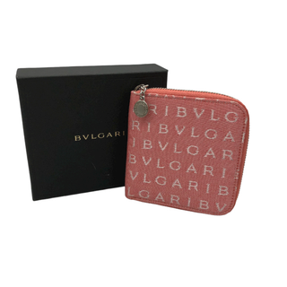 希少 BVLGARI ブルガリ 折り財布 ロゴ金具 ラウンド ワンポイントロゴ